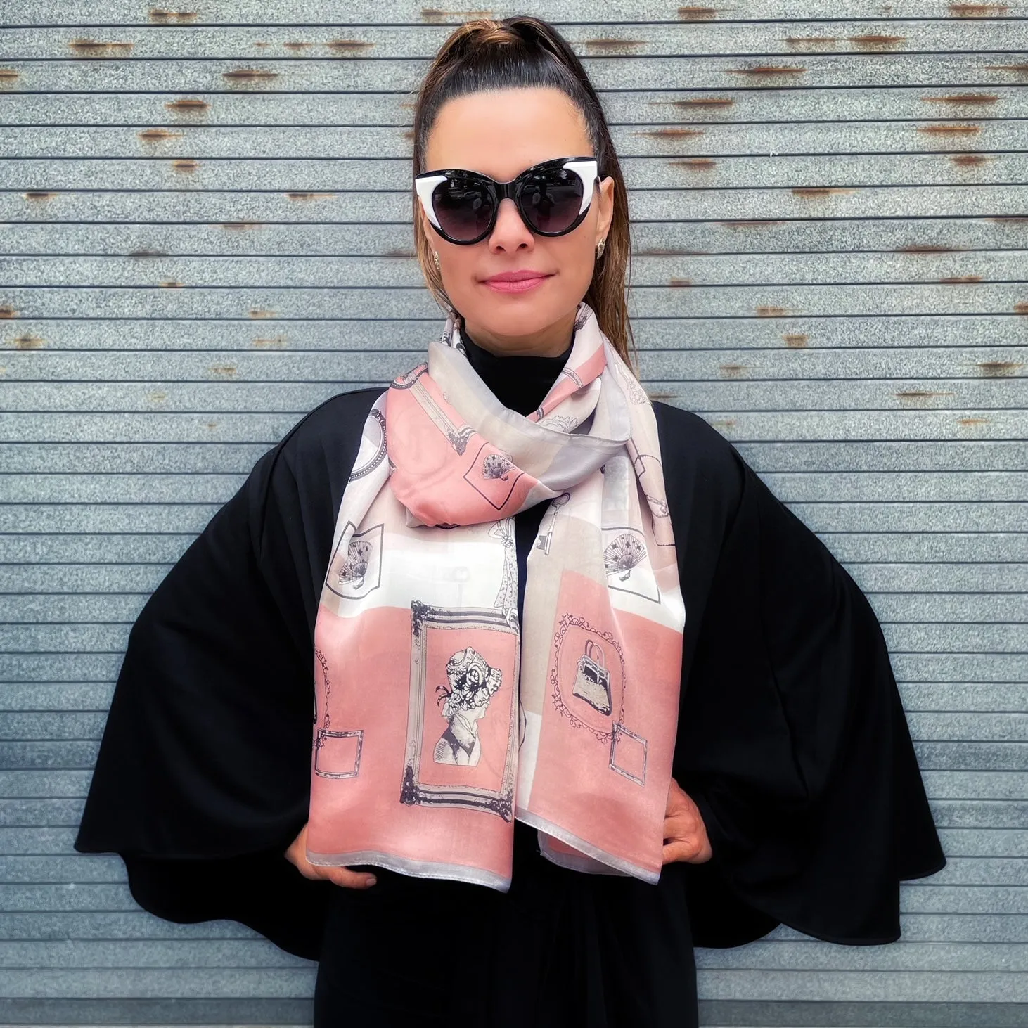 **** OUT OF STOCK  Memento Silk Scarf