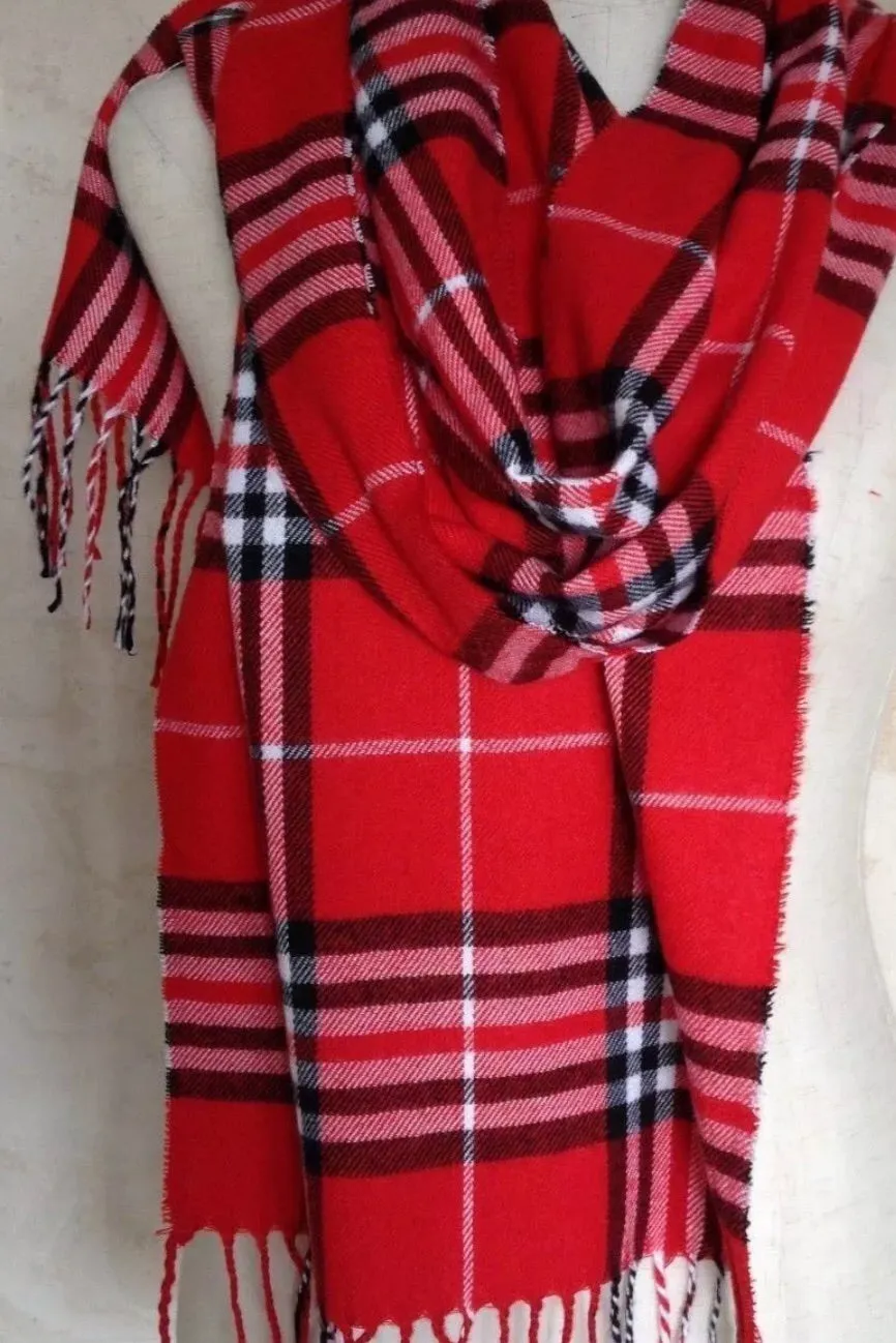 { Scarf } Plaid. Check. Designer inspired.