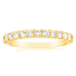 18ct Yellow Gold Ring With 3/8 Carats Of Diamonds