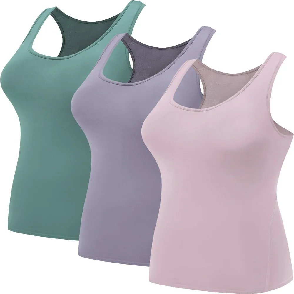 3 Pack Women's Compression Base Layer Dry Fit Tank Top