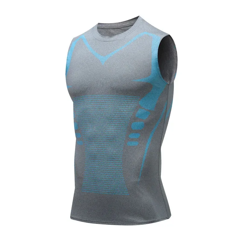 Aidase Compression Tank Top Men Gym Shirt Sleeveless Quick Dry Printing Sportswear Male Fitness Bodybuilding Vest Workout Muscle Top