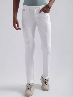 Antony Morato Men Tapered Fit Mildly Distressed Jeans