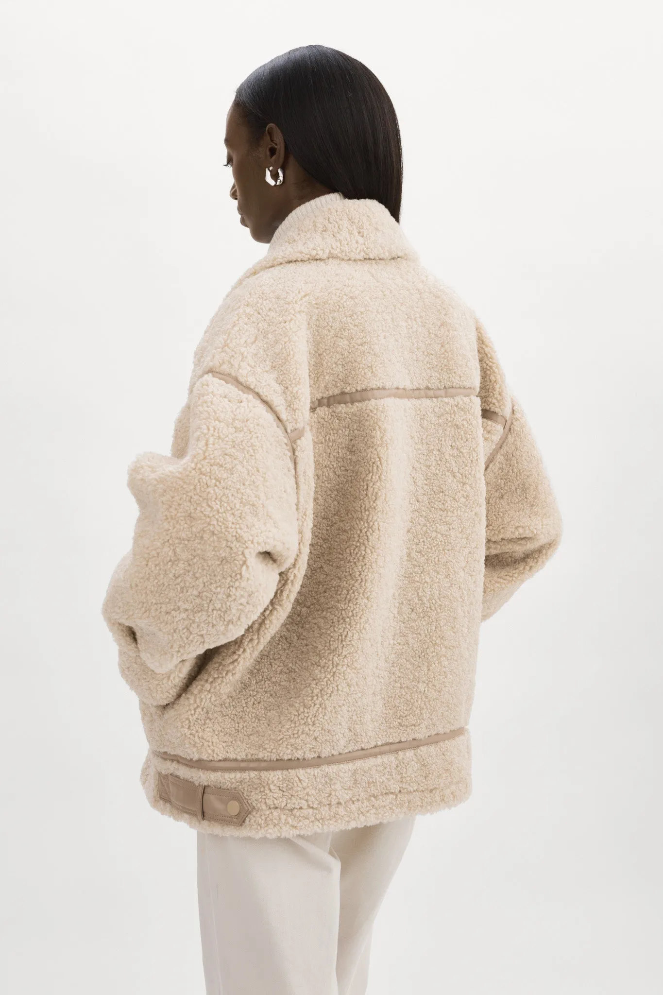 BADU | Oversized Faux Shearling Jacket