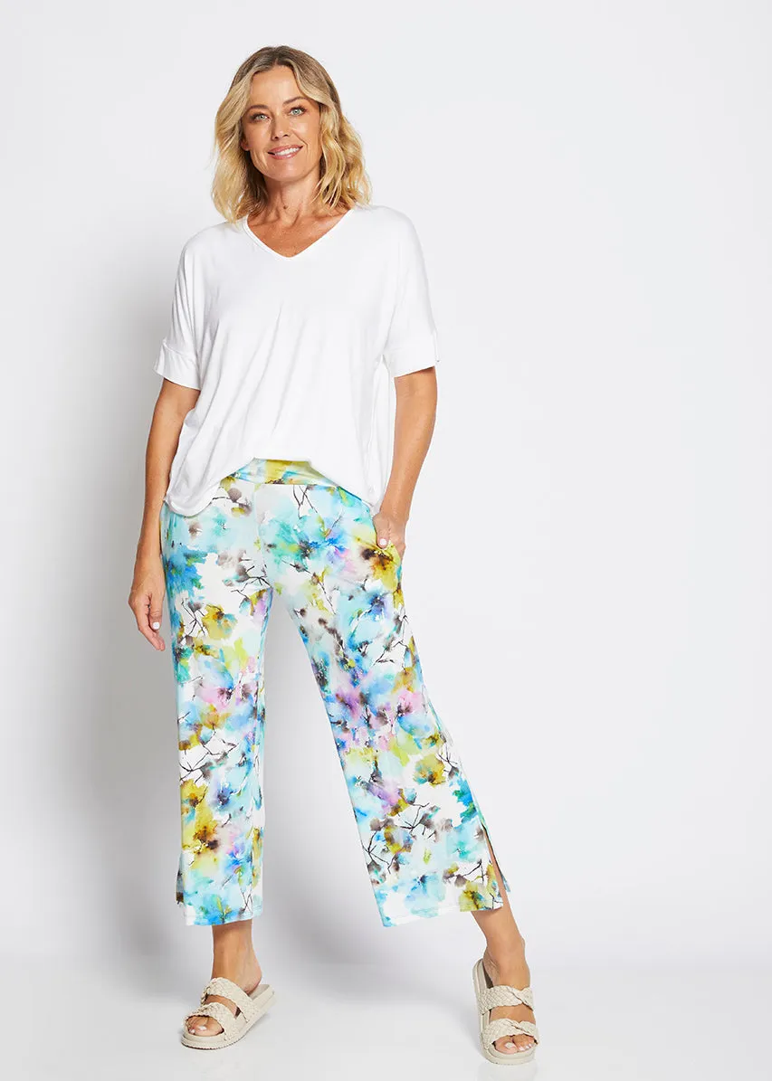 Barney jersey crop pant in Willow