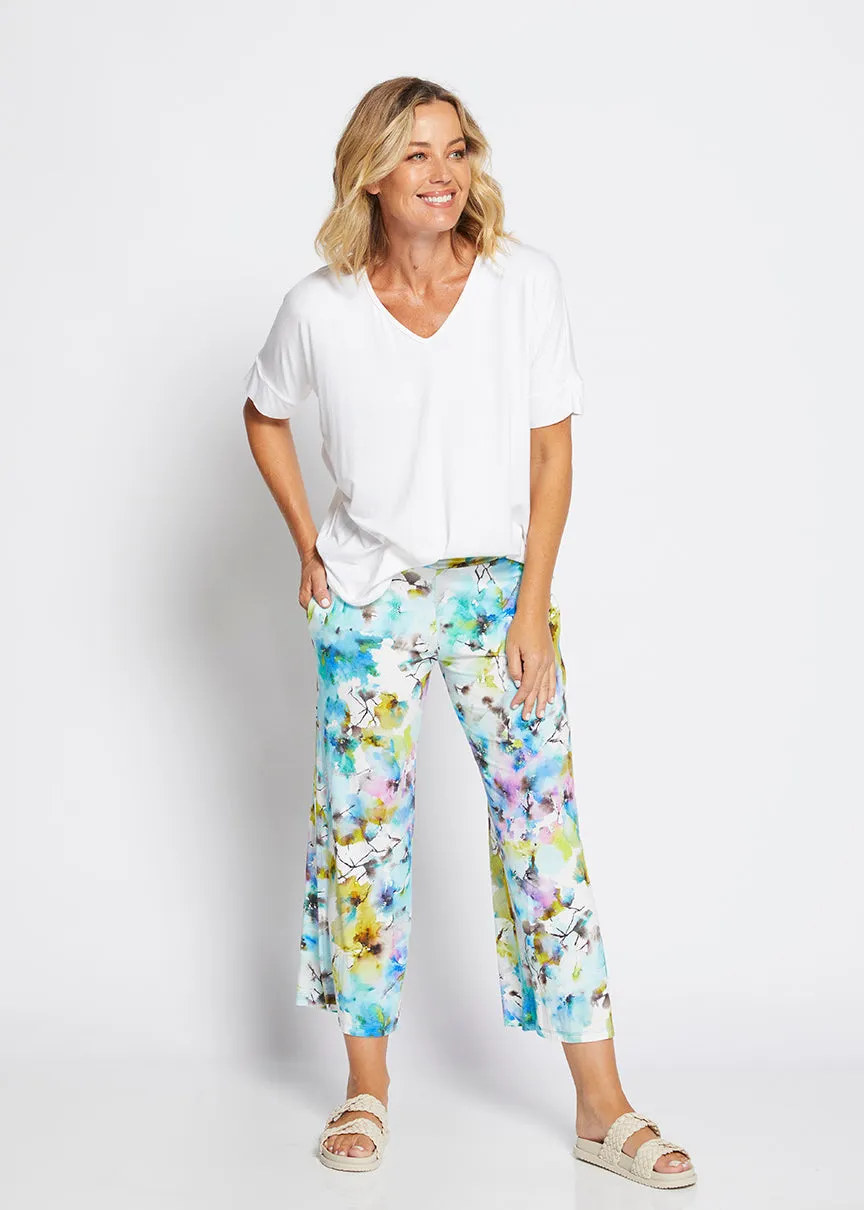 Barney jersey crop pant in Willow