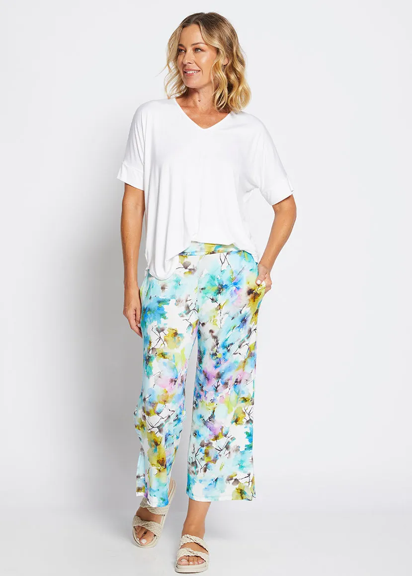 Barney jersey crop pant in Willow