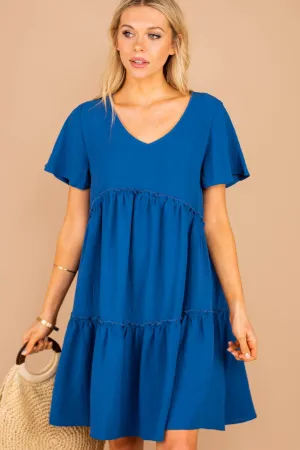 Believe In Fun Royal Blue Babydoll Dress