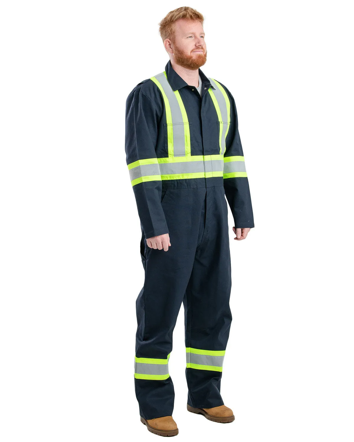 Berne Men's Safety Striped Unlined Coverall