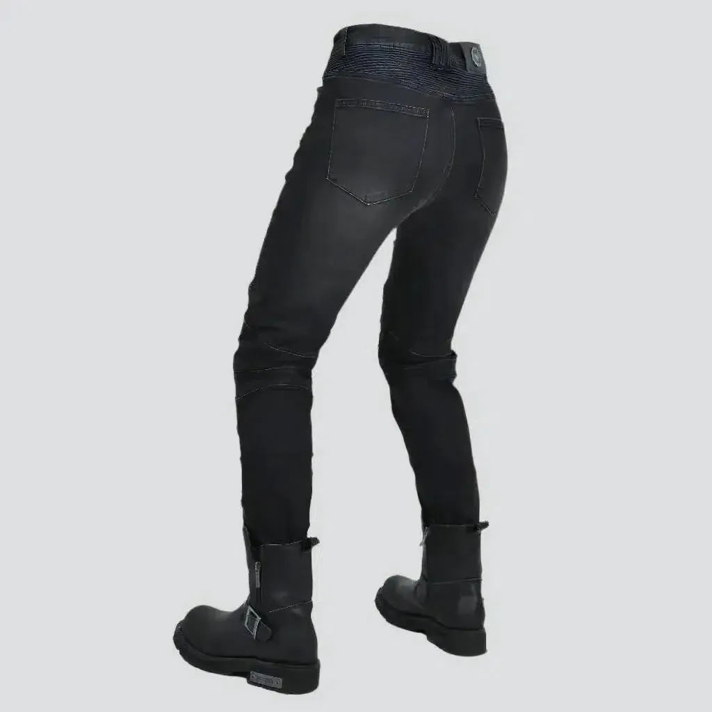 Biker women's sanded jeans