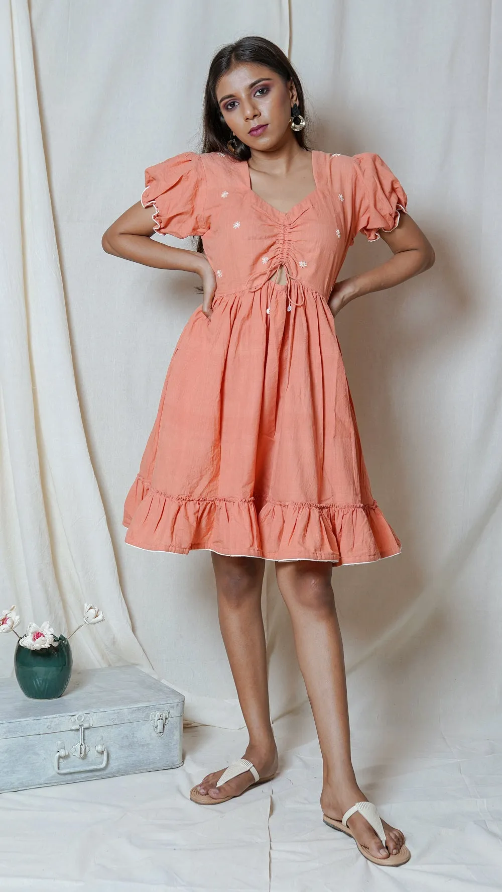 Blush knot dress