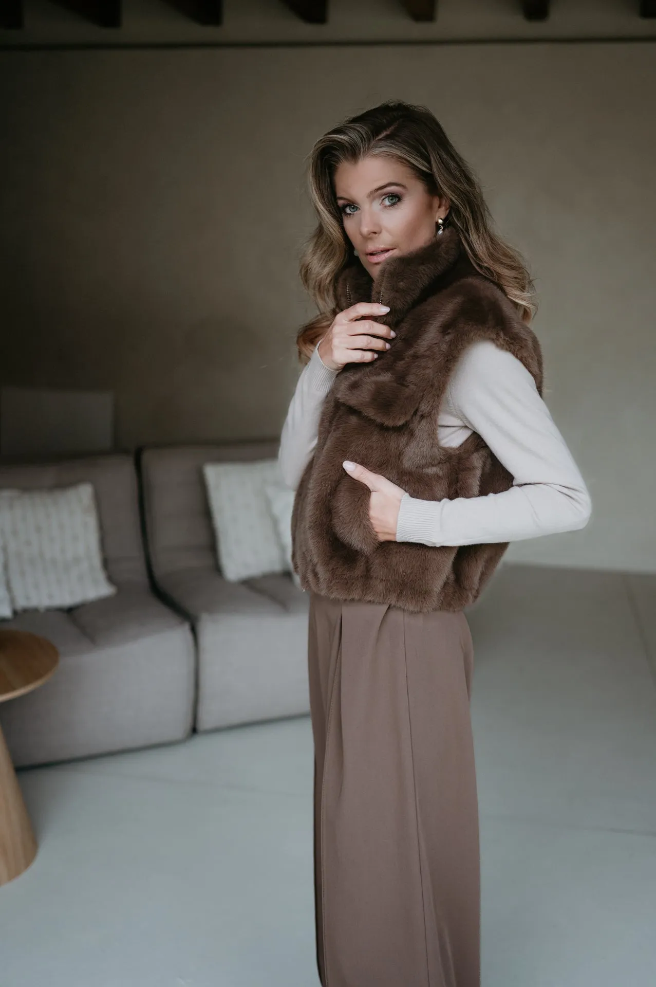 Ciale gilet I Taupe