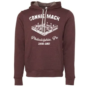 Connie Mack Pullover Hoodie | Connie Mack Heather Maroon Pullover Hoodie