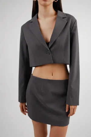 CROPPED SUITING BLOUSE