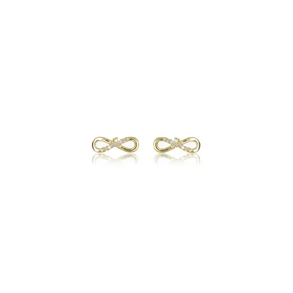 Diamonds by Georgini - Fourteen Natural Diamond Infinity Earrings Gold