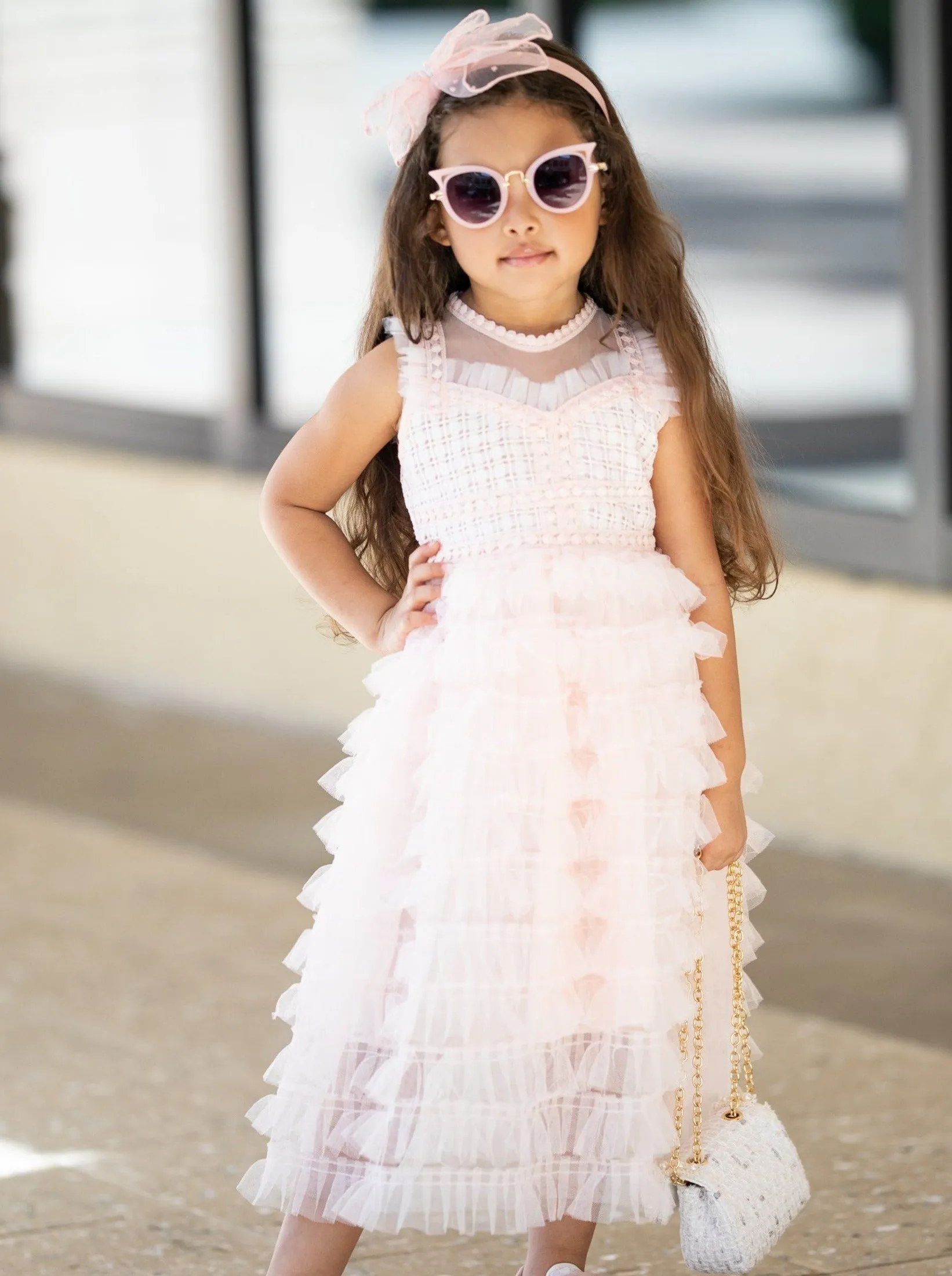 Eyes On Me Layered Tulle Ruffle Party Dress