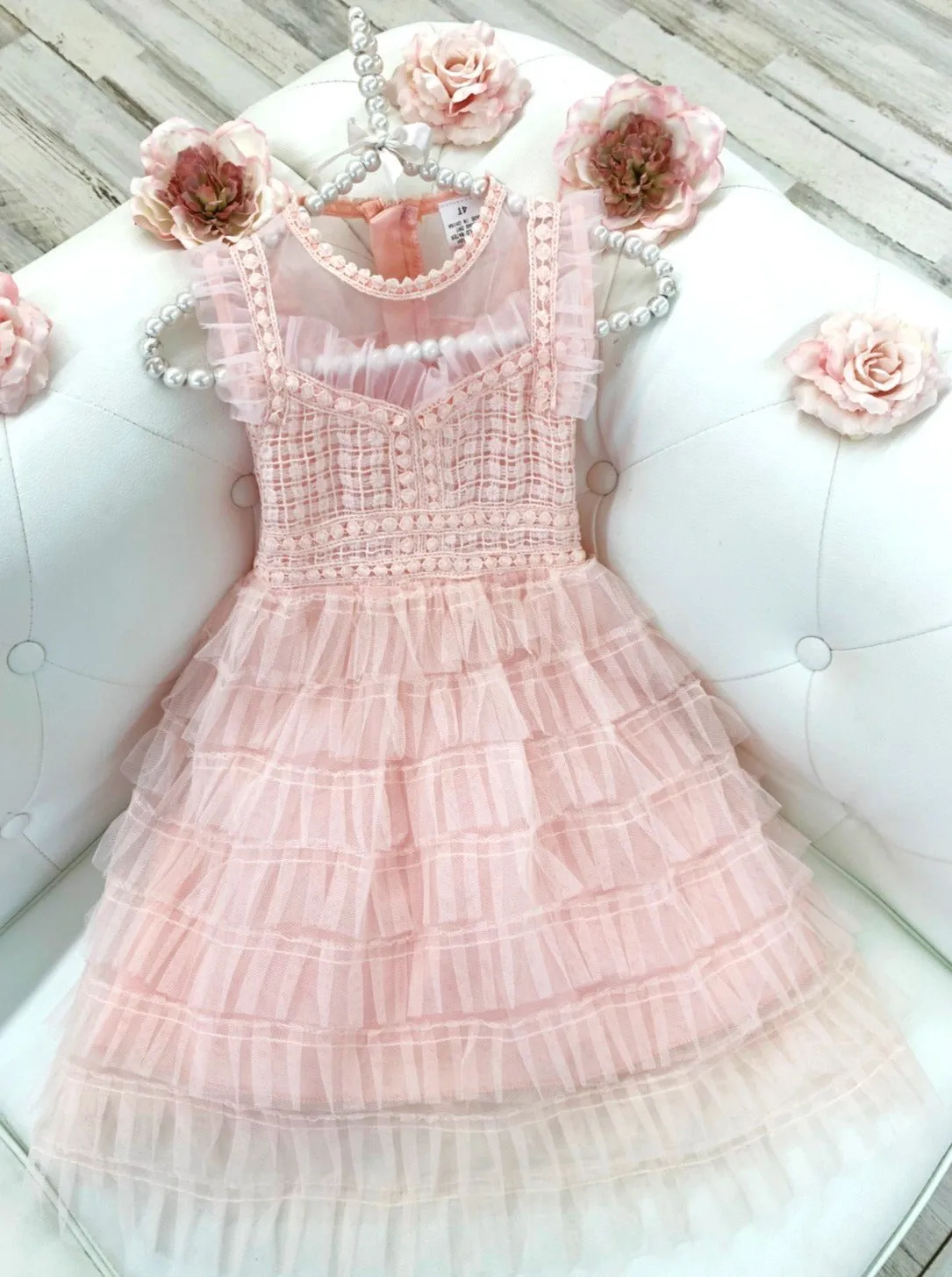 Eyes On Me Layered Tulle Ruffle Party Dress