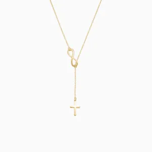 Free Gift - Cross and Infinity Necklace