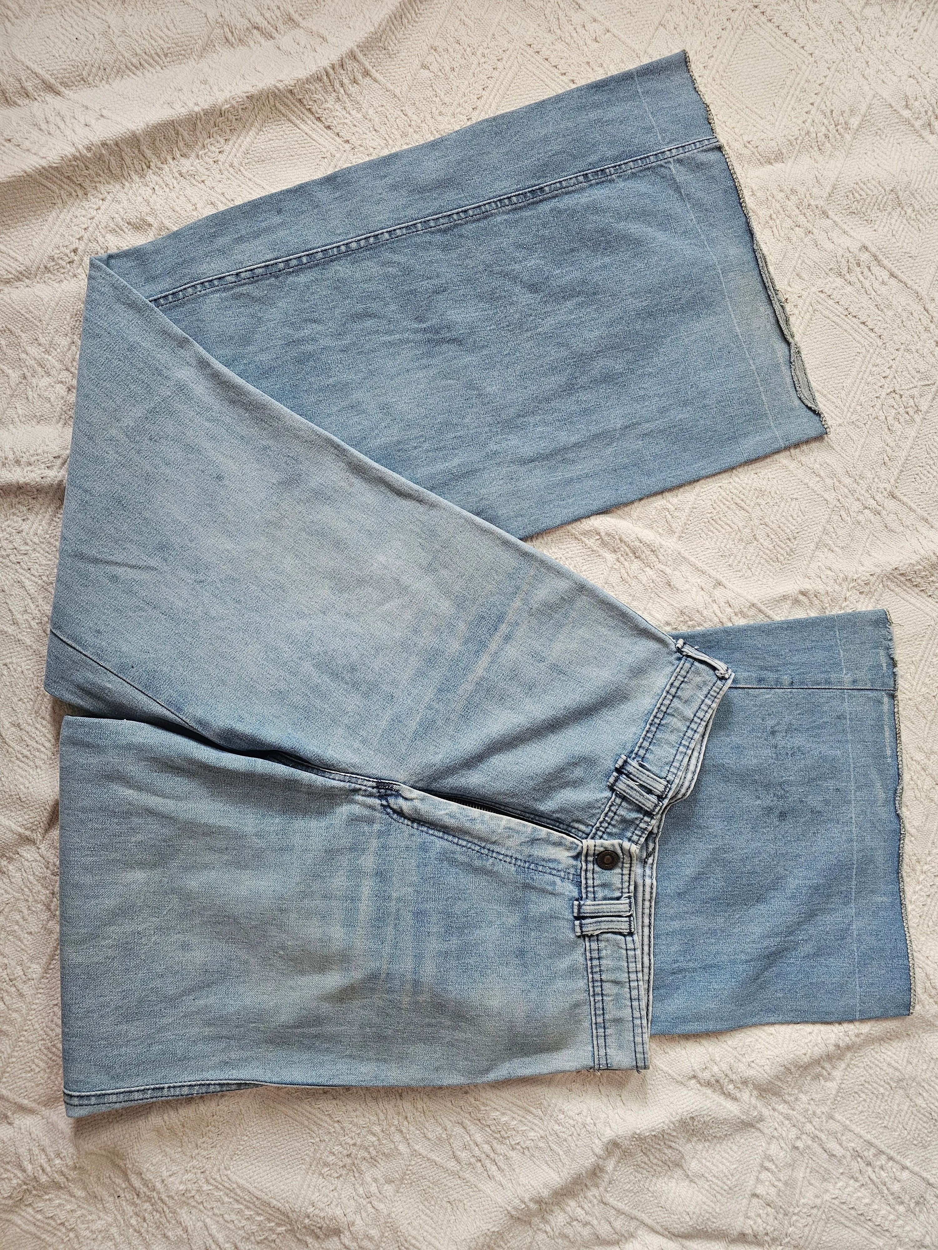 Genuine Vintage 70s Peach high waisted flares size xs/small.