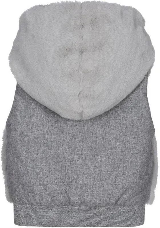 Girls Grey Reversible Gilet