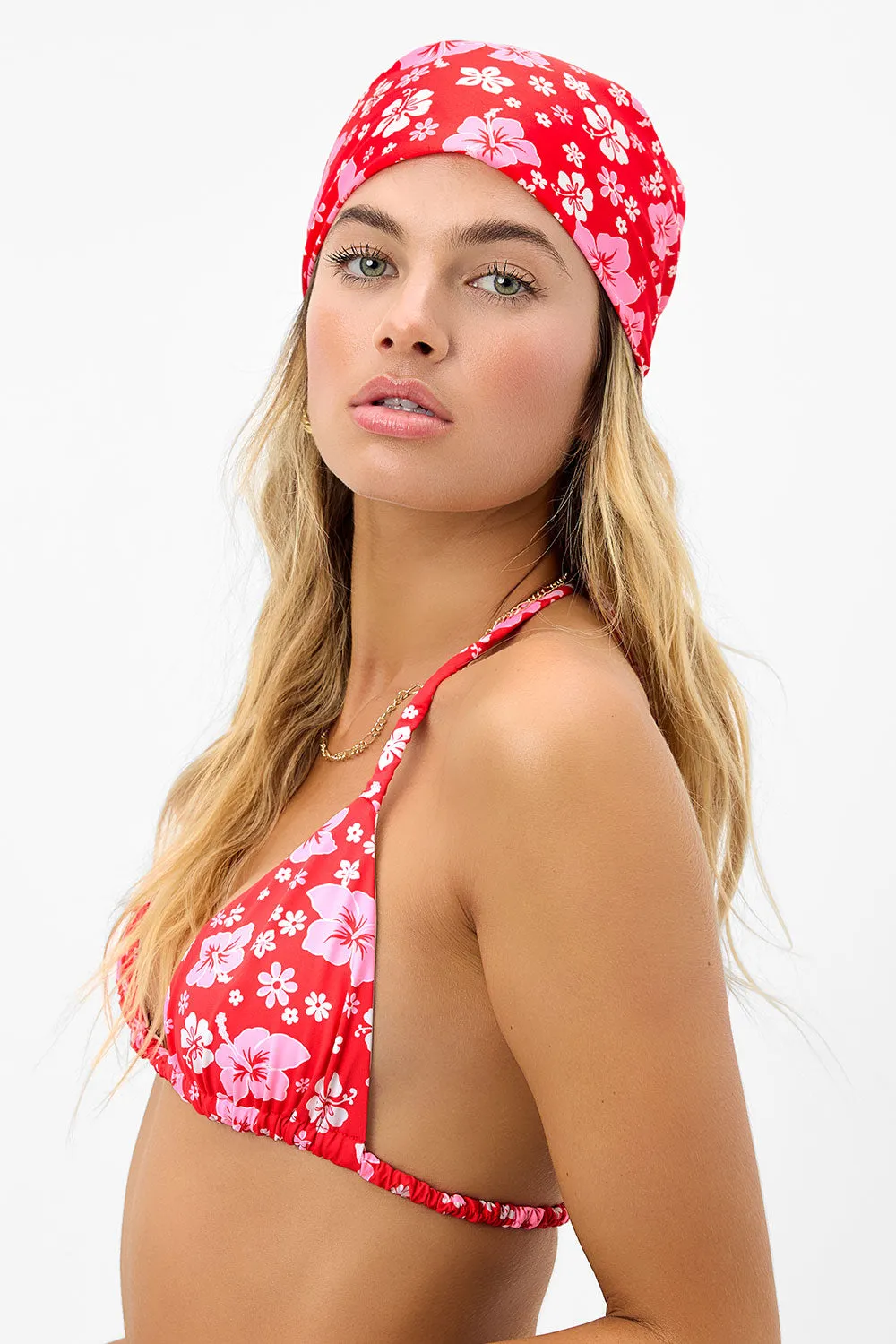 Heidi Satin Floral Head Scarf - Coconut Girl