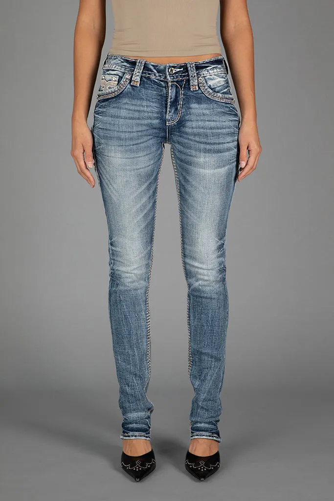 HIBISCUS STRAIGHT JEANS