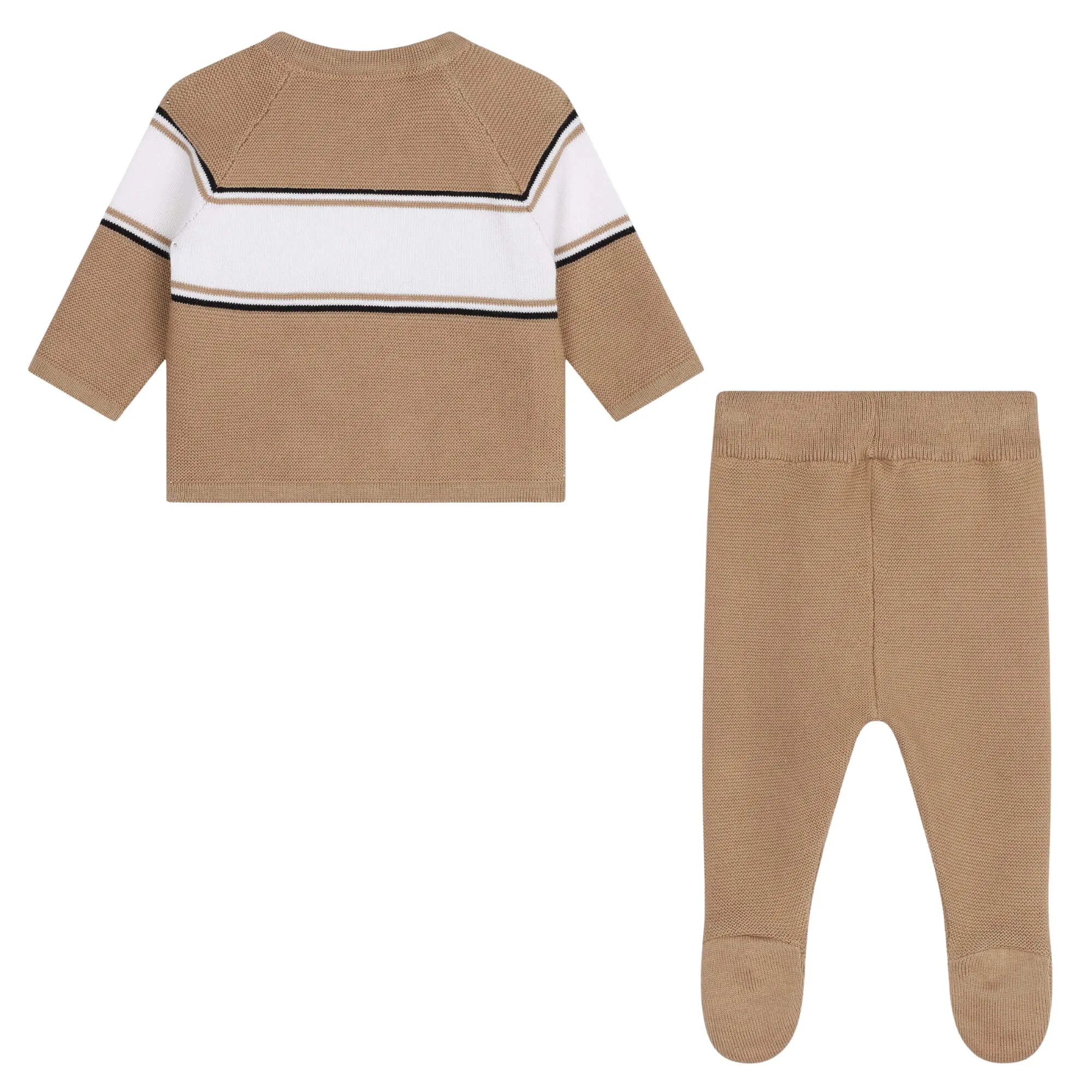 Hugo Boss Baby Boys Brown Knit Ensemble