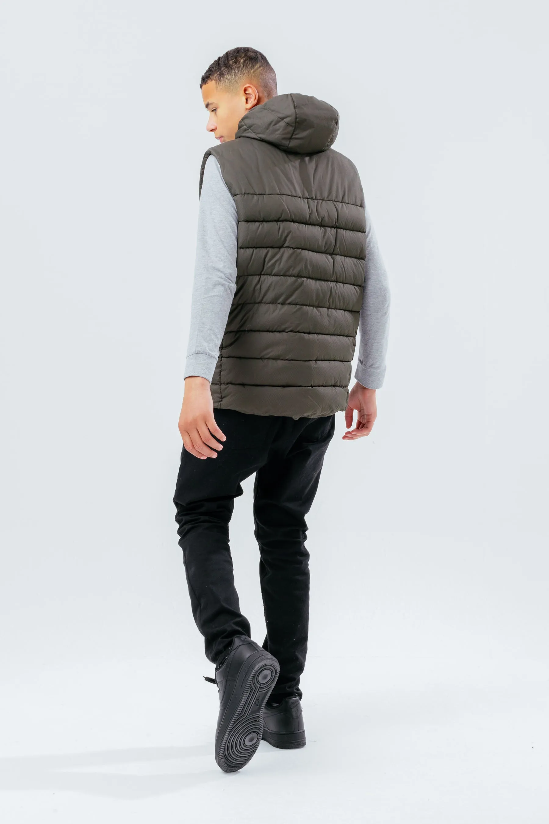 Hype Khaki Orange Boys Gilet