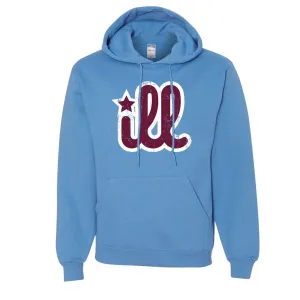 ILL Logo Pullover Hoodie | ILL Logo Carolina Blue Pull Over Hoodie