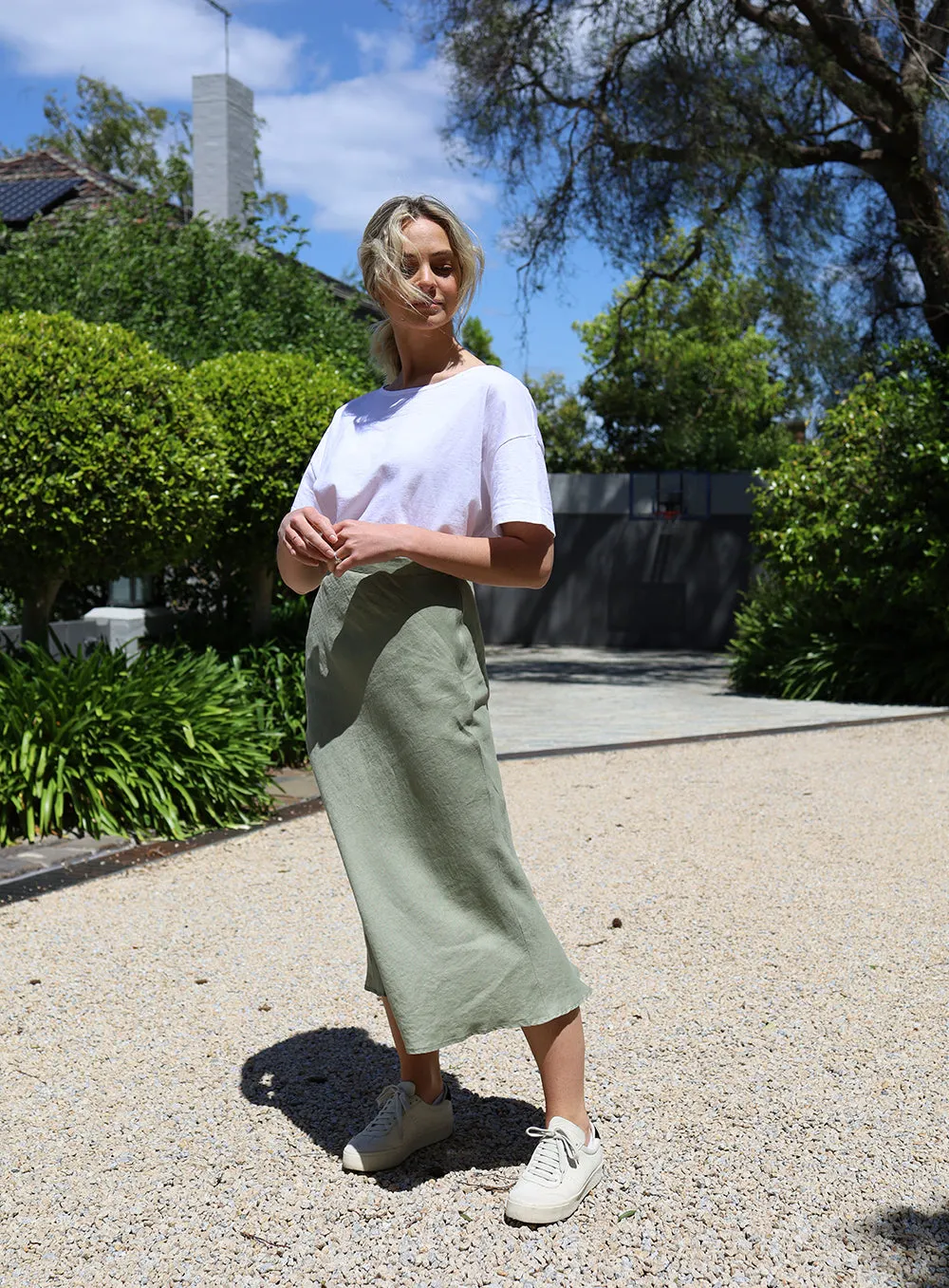 Isla Skirt-OLIVE