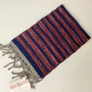 Jamie Scarf - Rust & Indigo wool