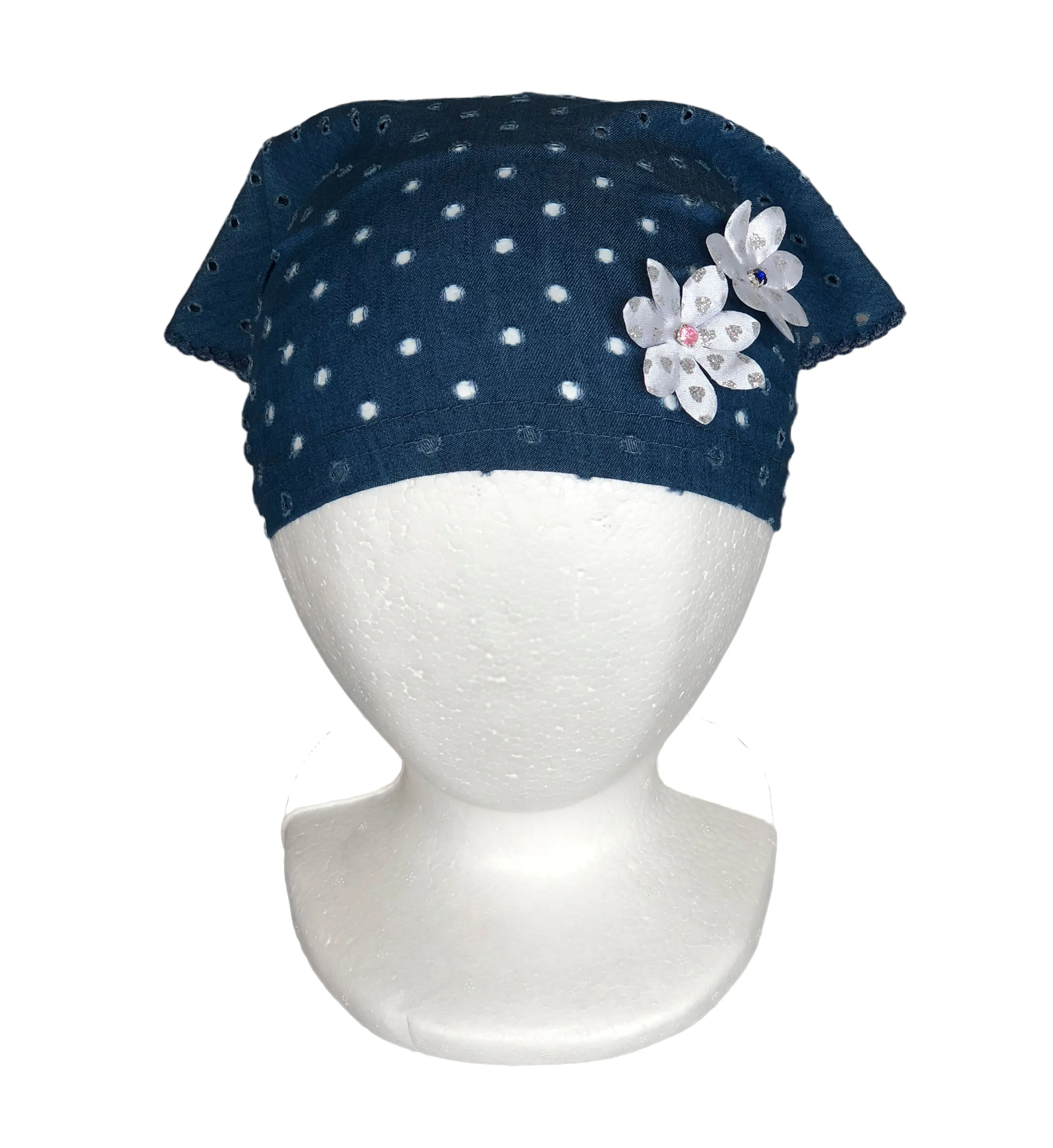 Jeans Bandana Hat for Girls