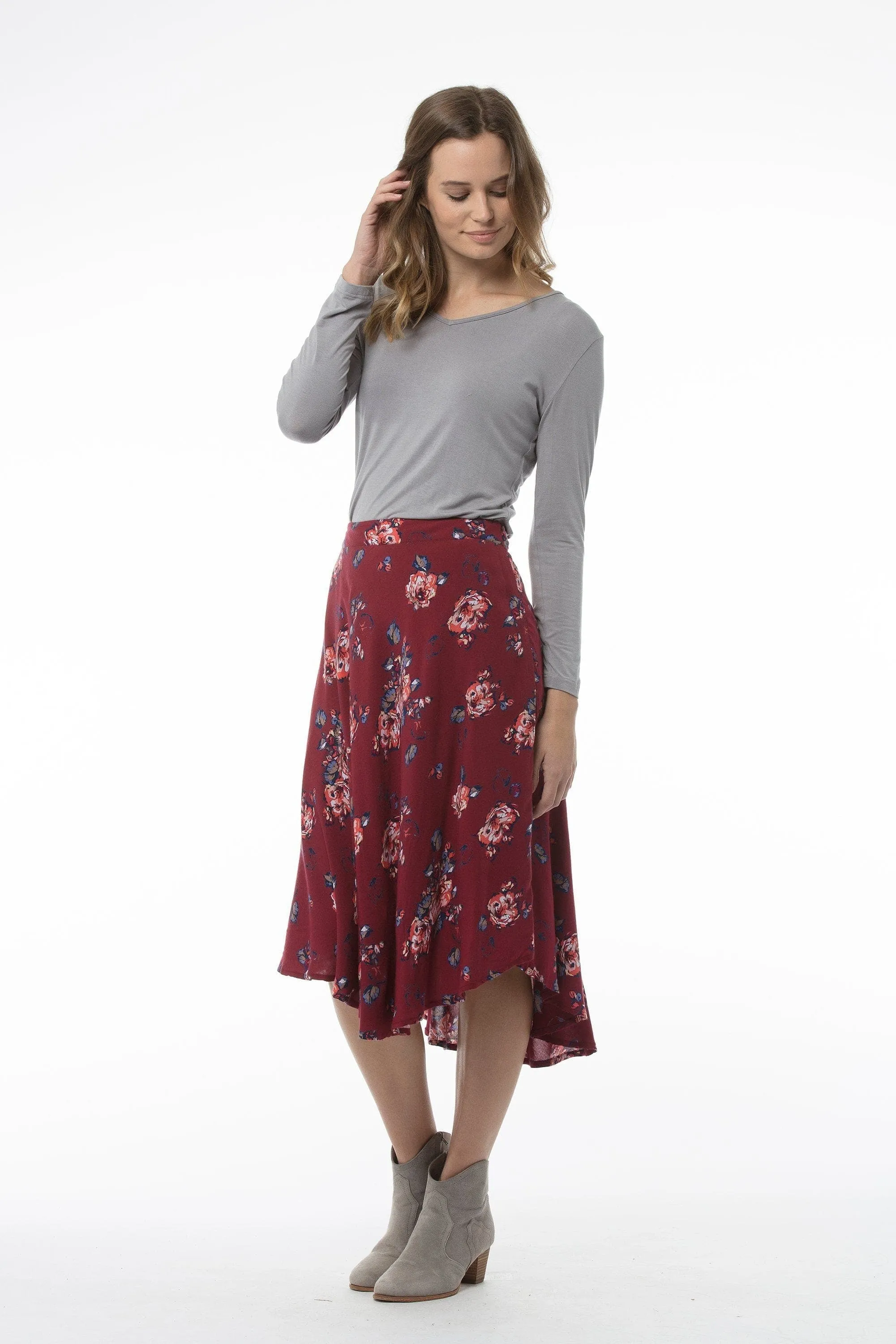 JOAN Skirt - Red Print