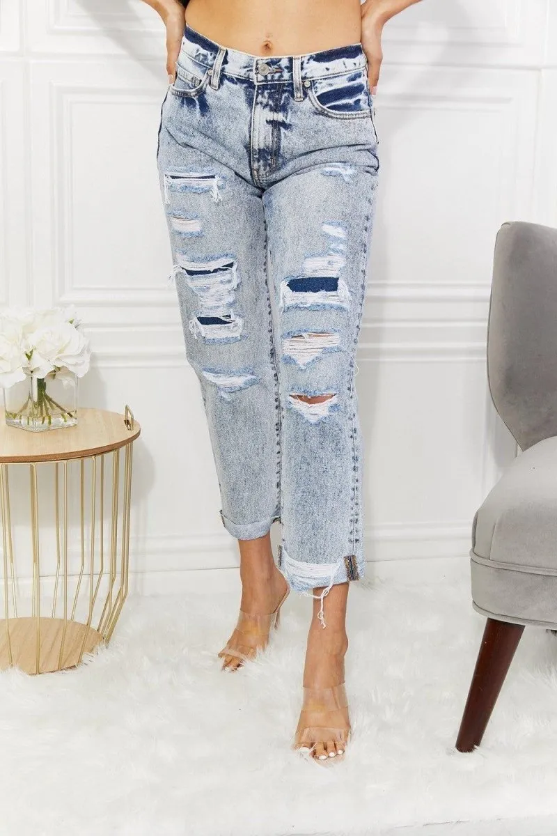 Kancan Kendra High Rise Distressed Jeans