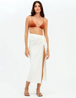 Karen Midi Skirt - Off White