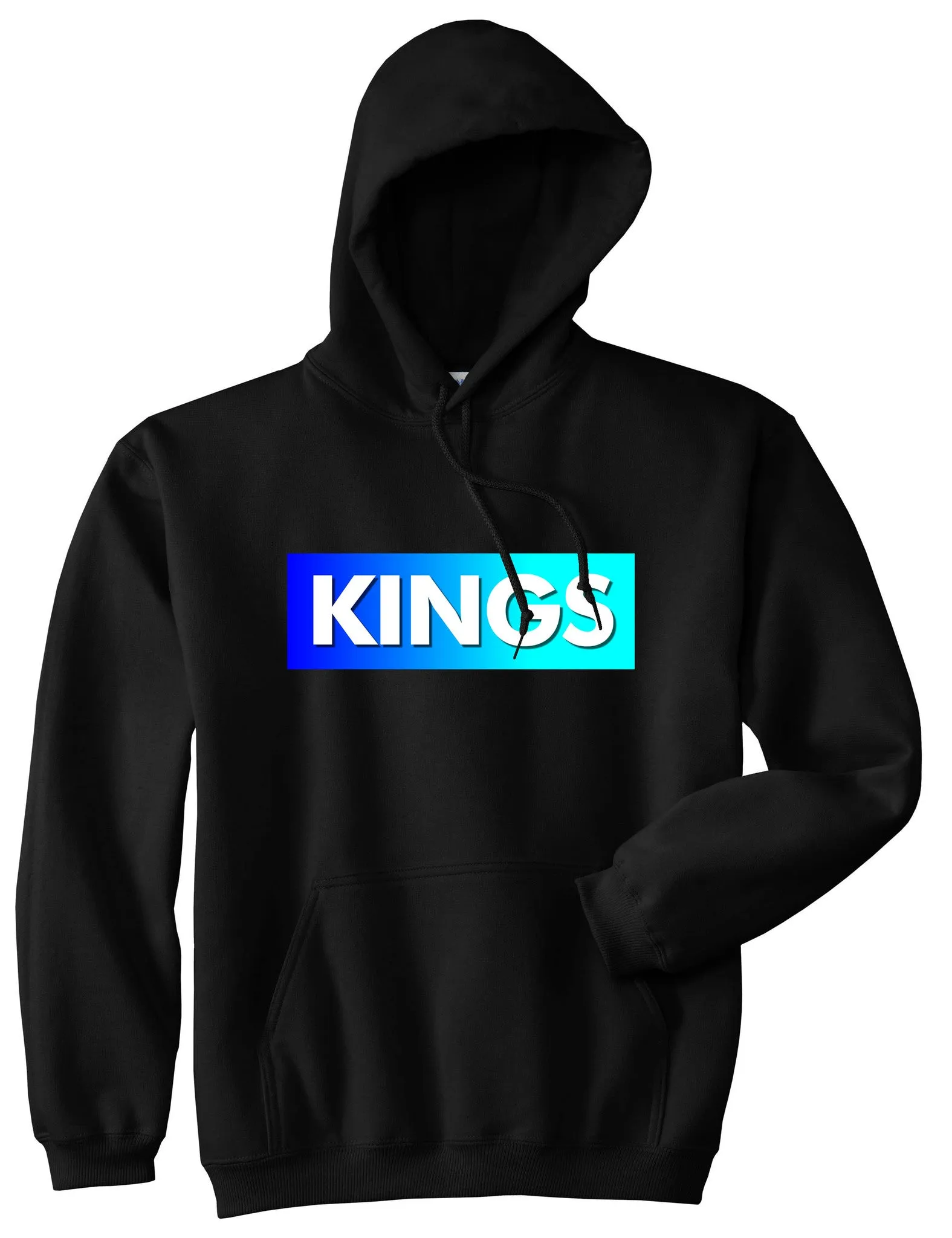 Kings Blue Gradient Pullover Hoodie Hoody