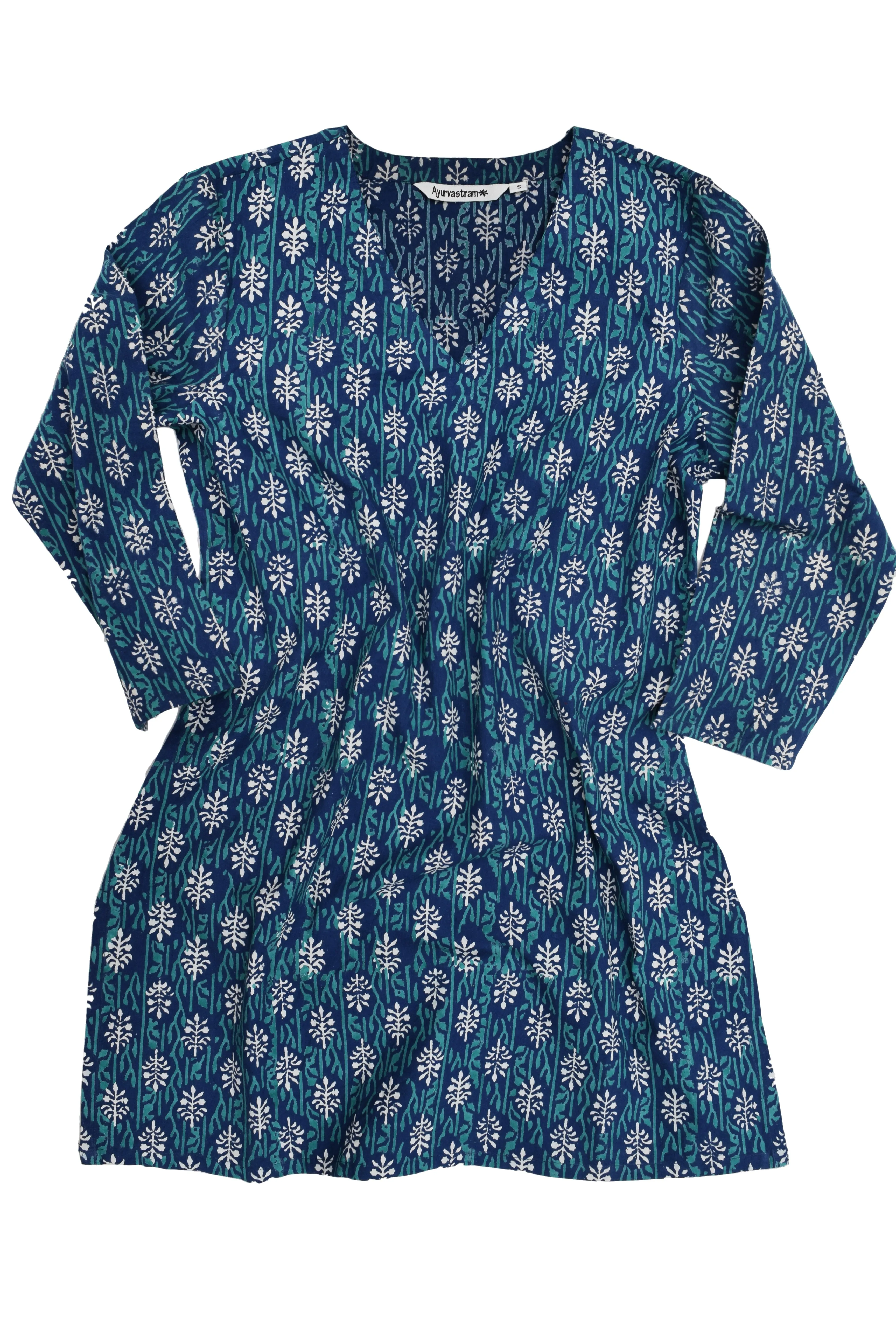 KRITI Block Print Style Pure Cotton Tunic