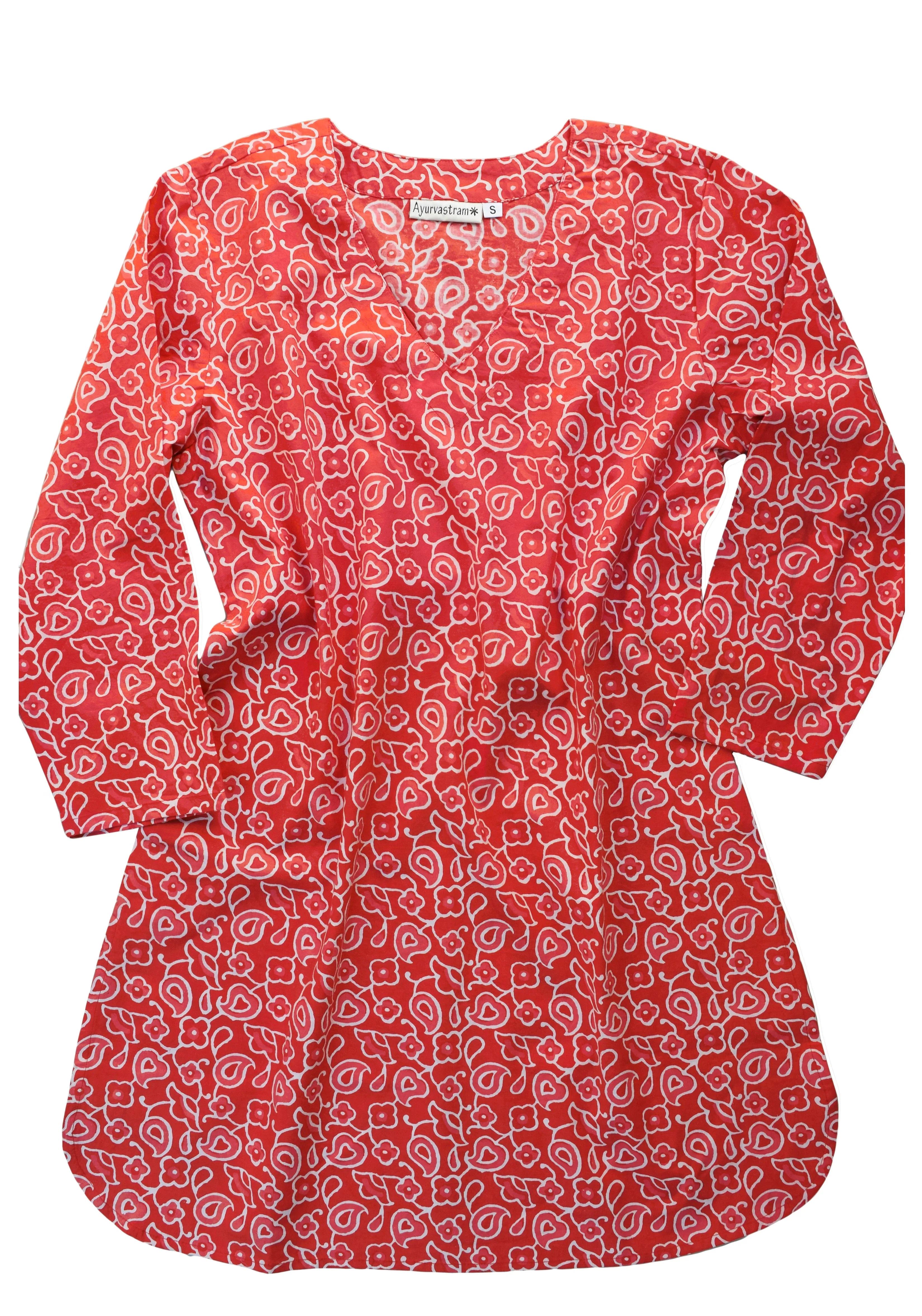 KRITI Block Print Style Pure Cotton Tunic