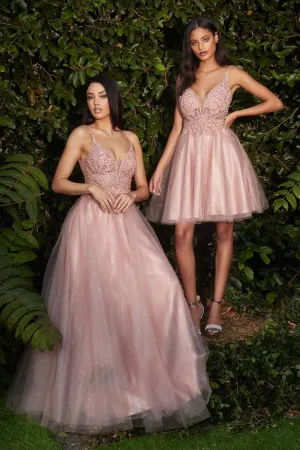 LAYERED TULLE A-LINE DRESS CDCD0195