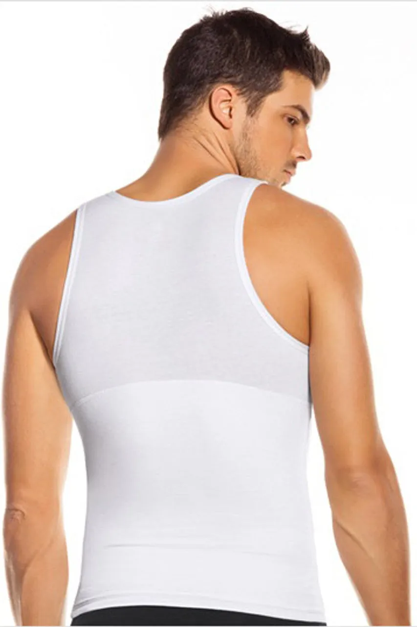 LEO 035013 MEN'S ROUND NECK COMPRESSION TANK T SHIRT