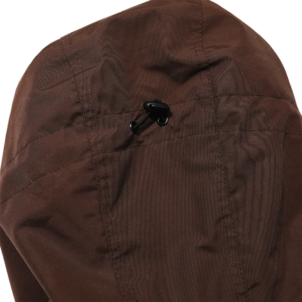 LIGHT POCKET HOODED JACKET CHOCOLATE / BLACK