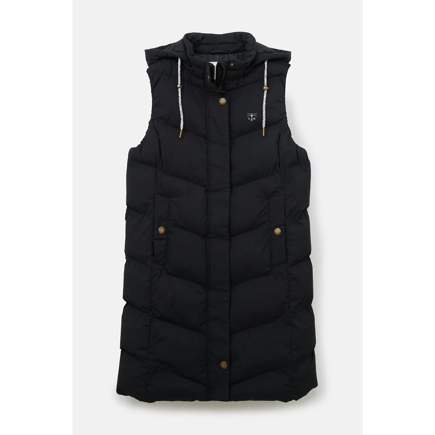 Lighthouse Savannah Black Ladies Puffer Gilet