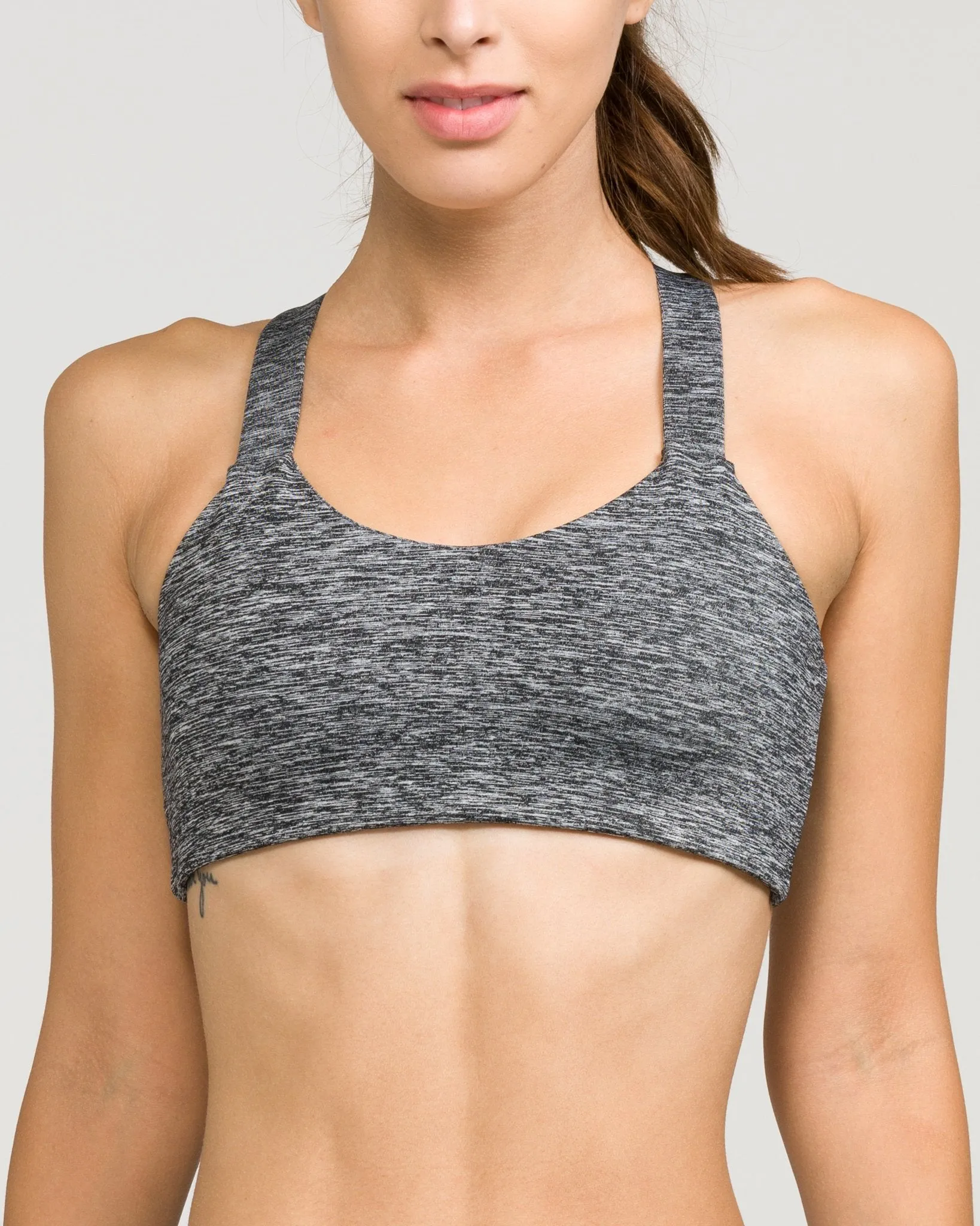 London Sports Bra Heather Charcoal