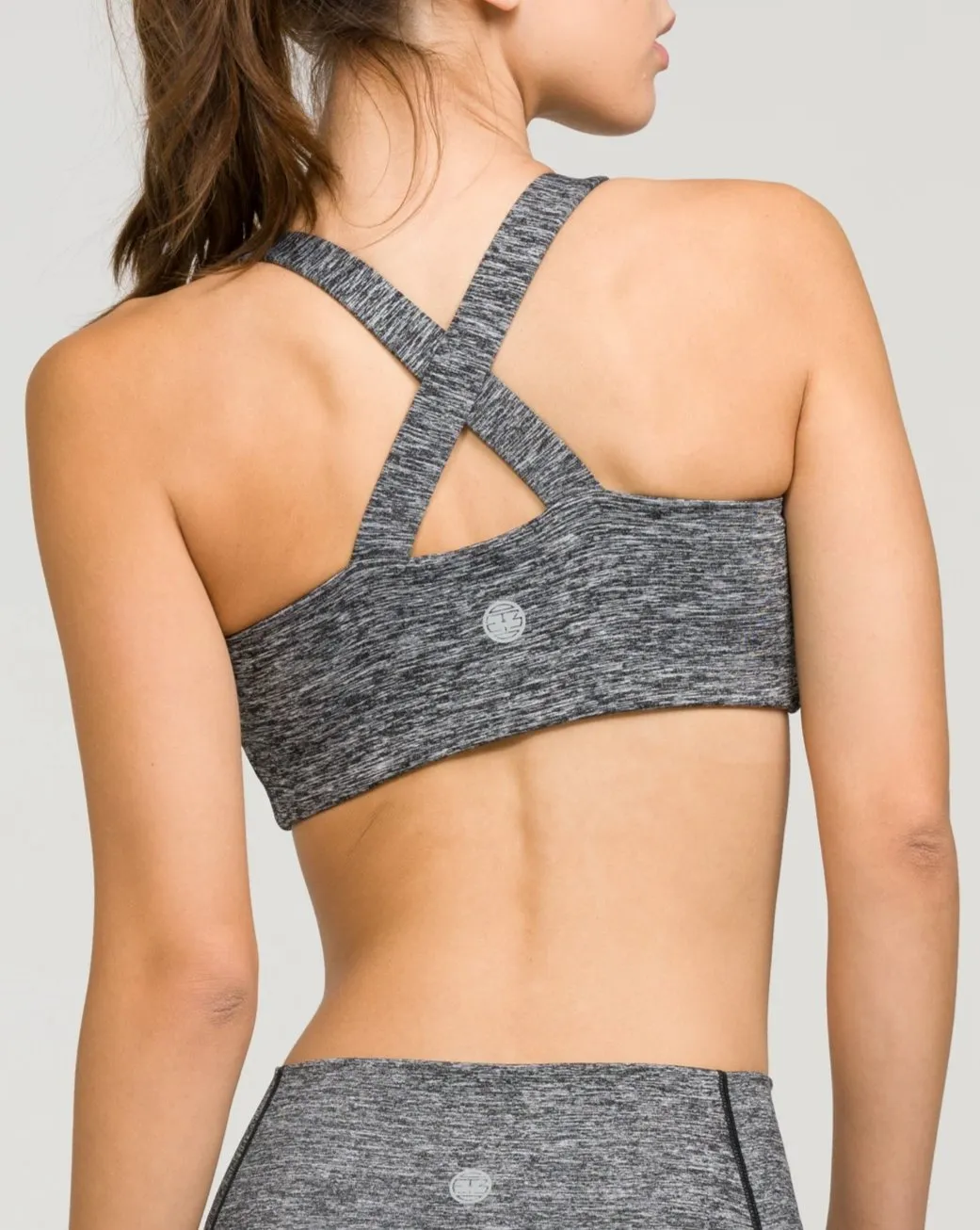 London Sports Bra Heather Charcoal