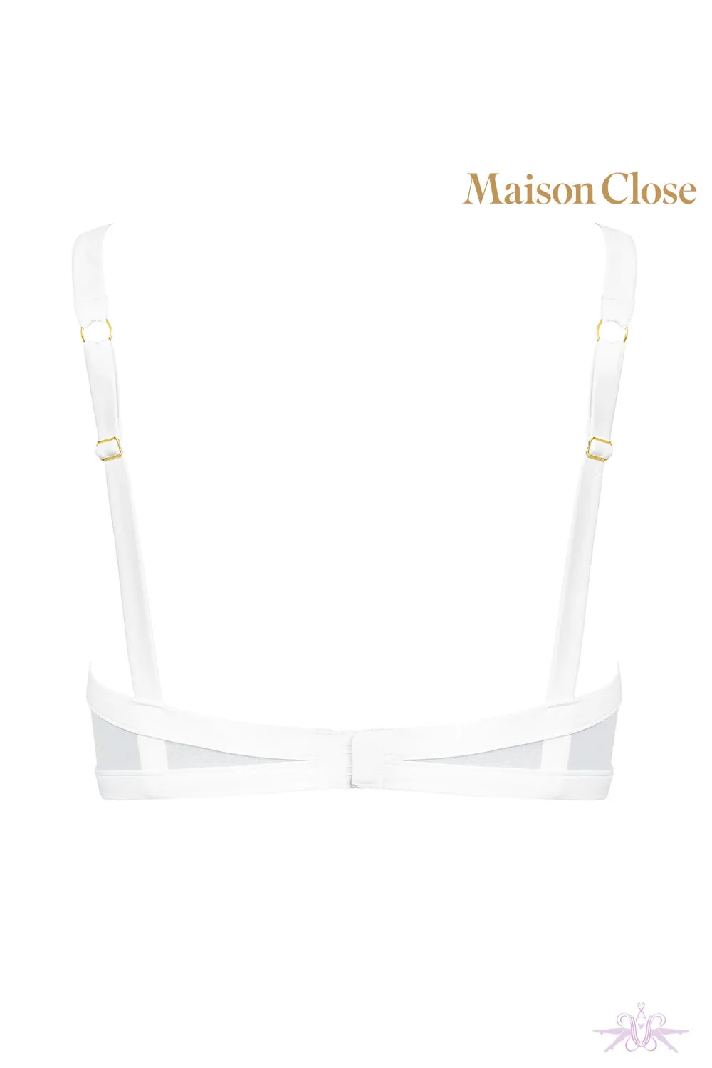 Maison Close Pure Tentation White Naked Breast Bra