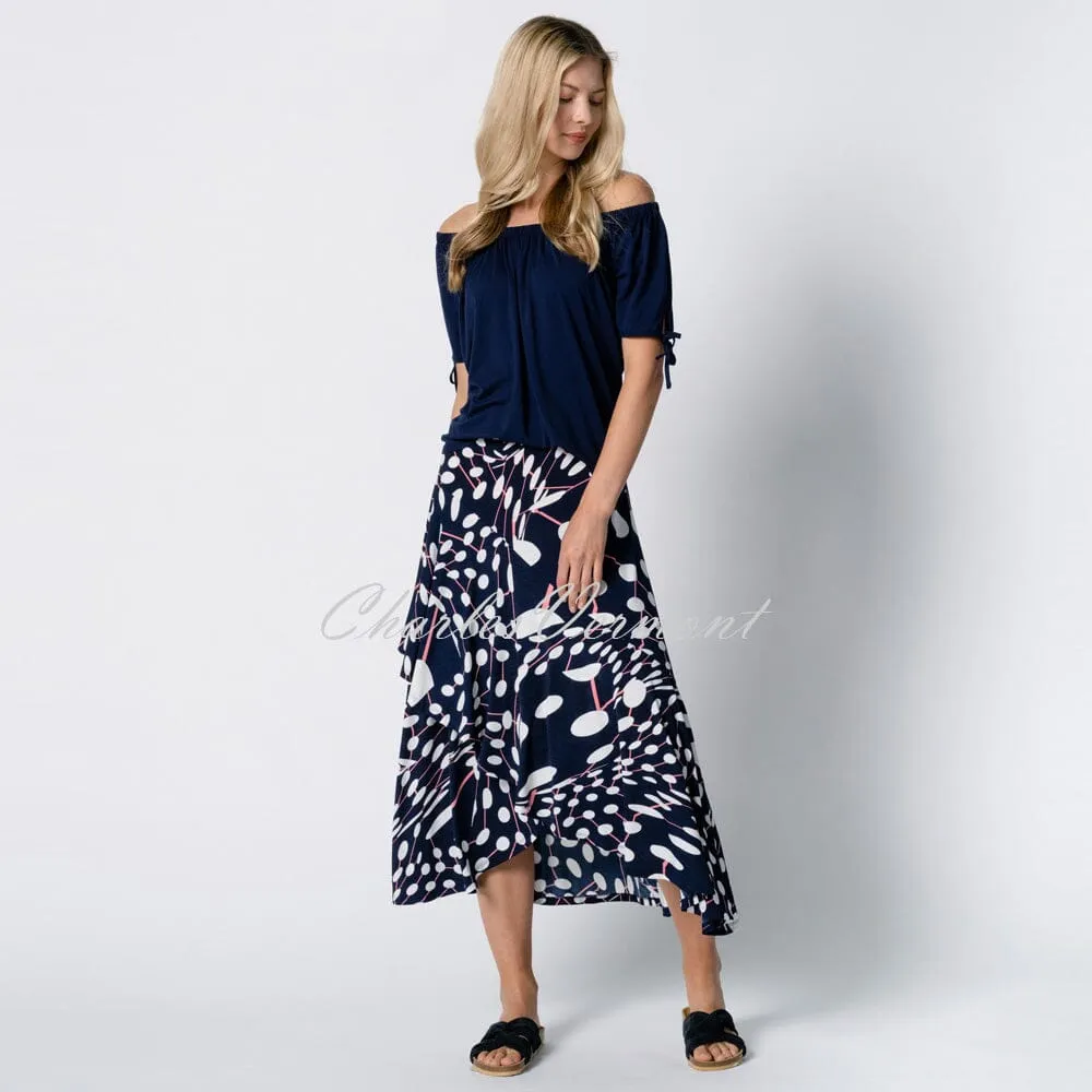 Marble Skirt – Style 6175-135 (Navy / Watermelon / White)