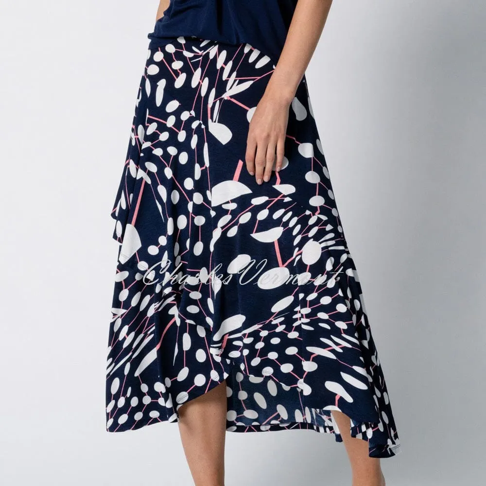 Marble Skirt – Style 6175-135 (Navy / Watermelon / White)