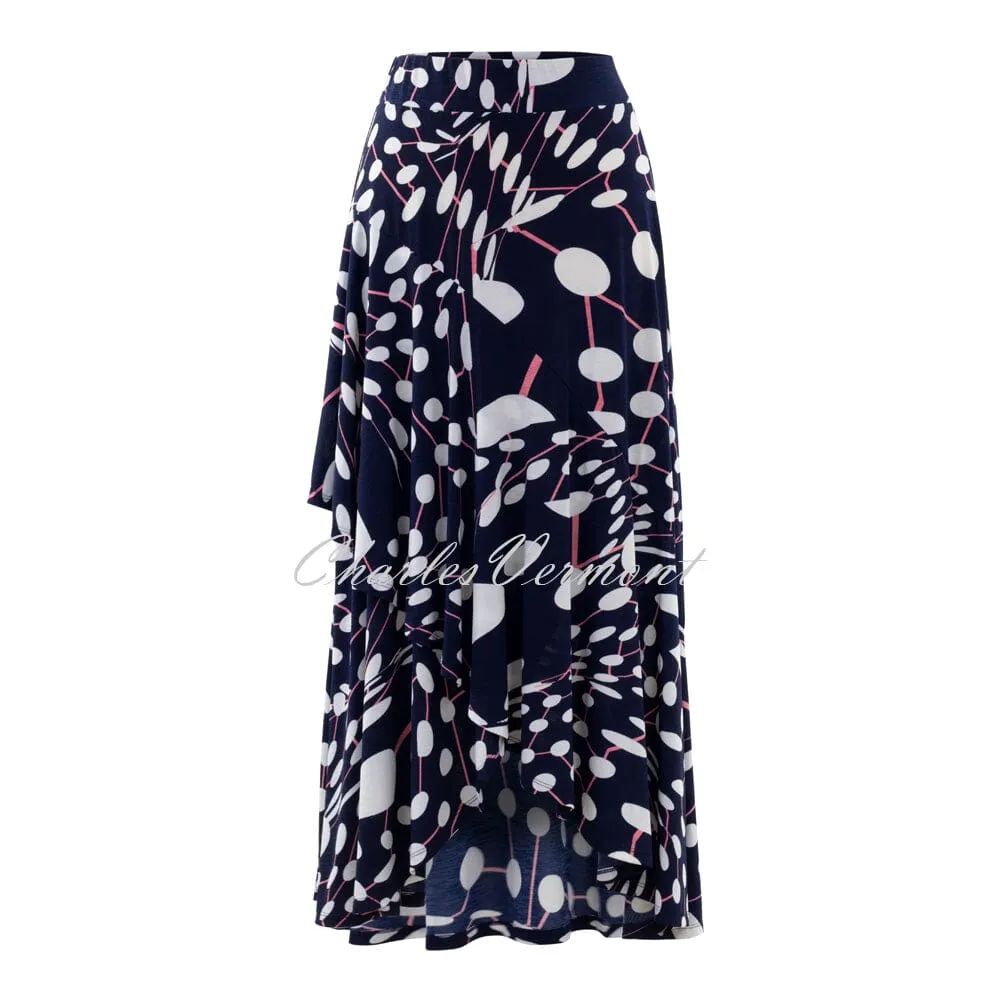 Marble Skirt – Style 6175-135 (Navy / Watermelon / White)