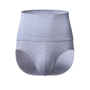 Mens High Waist Skinny Brief Breathable Elastic Butt Lifting Compression Shapewear