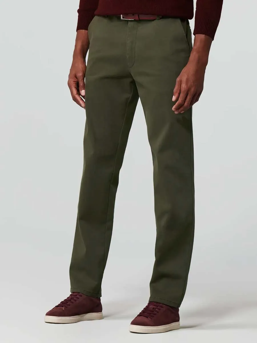 MEYER Oslo Trousers - 316 Luxury Cotton Chinos - Laurel