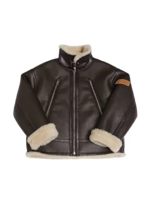 MM6 Maison Margiela   Faux shearling leather jacket 